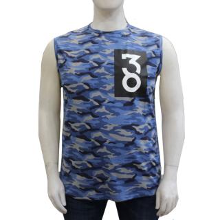 BL 38 Maxfort. t-shirt sleeveless  plus size men article 38918 blue