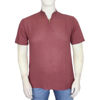 Maxfort T-shirt men's plus size article 35622 burgundy
