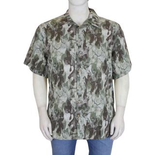 Maxfort BL 38 shirt man short sleeve plus size article 38980 green