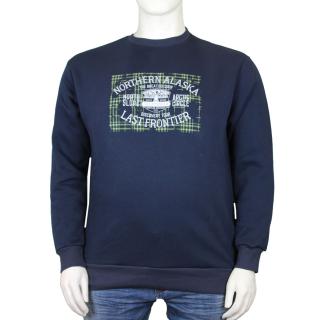 Maxfort. Sweatshirt men's plus size article 36305 blue