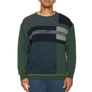 Maxfort. Sweater men's plus size article 5719 green
