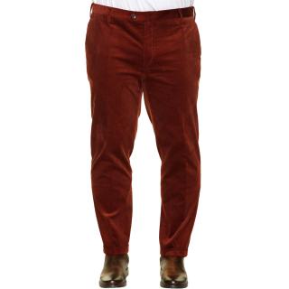 Maxfort men's plus size stretch velvet trousers Carezza red