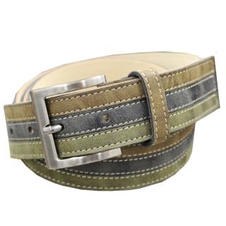 Maxfort. Men's long leather belt with steel buckle. Article tricolore 1