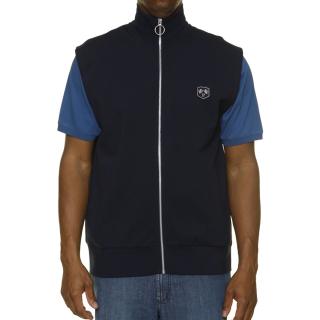 Maxfort man sleeveless zip plus size vest article 23343 blue