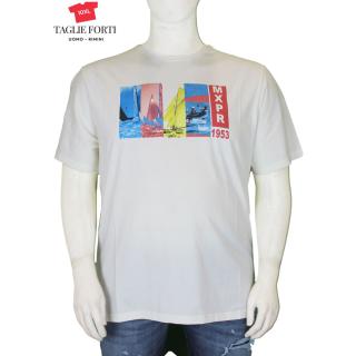 Maxfort. T-shirt men's plus size article 23364 white