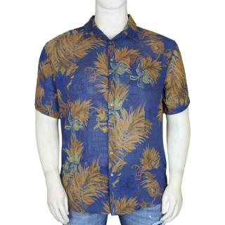 Maxfort  Easy men's plus size cotton shirt 2275 blue