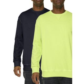 Maxfort sweatshirt plus size man 37400 acid green and blue