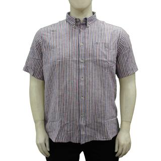 Maxfort Easy men's cotton-linen plus size shirt 2270 pink