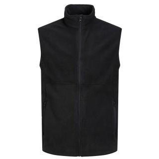 Jack & Jones men's plus size fleece vest 12245799 black