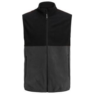 Jack & Jones men's plus size fleece vest 12245799 grey