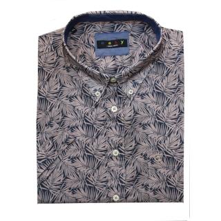 Maxfort Easy men's cotton-linen plus size shirt 2271 pink