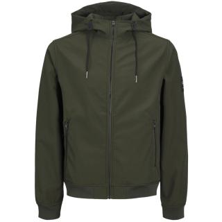 Jack & Jones men's plus size inside sweatshirt jacket 12236331 green