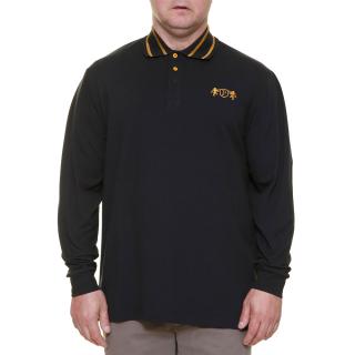 Maxfort men's plus size cotton polo shirt article 24094 black