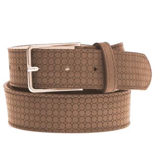 Maxfort. Men's long leather belt with steel buckle. Article 1821
