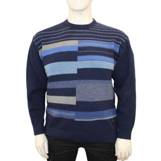 Maxfort. Sweater men's plus size article 24057 blue