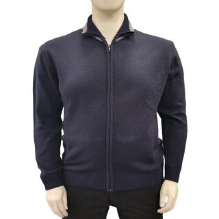 Maxfort wool cardigan jacket plus size men article 5924 blue