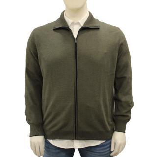Re del Mare extra large men's cardigan  22.3224 green