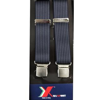 Maxfort. Elastic suspender with clip plus size man. Article blue fede 35