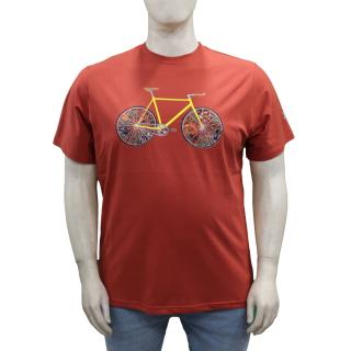 Maxfort. T-shirt men's plus size article 39428 rust color