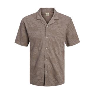 Jack & Jones men's shirt short sleeve plus size man article 12257594 mud