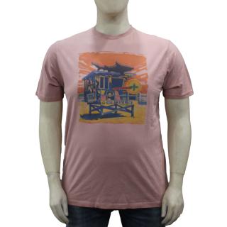 Maxfort. T-shirt men's plus size article 39417 pink