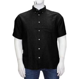 Maxfort shirt man short sleeve plus size  1262 light black