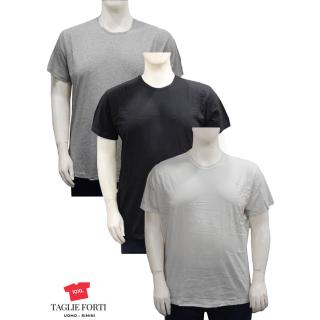 Maxfort Men's plus size round neck t-shirt. Article 501 black, white, grey