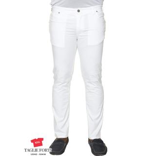 Maxfort pants plus size man article gregorio white