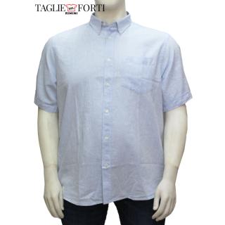 Maxfort shirt man short sleeve plus size  1262 light blue