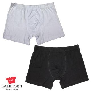 20 Nodes men's plus size underwear boxer 978 available in white - black