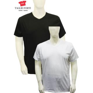 20 Nodi men's plus size cotton underwear t-shirt 1001 available in white - black
