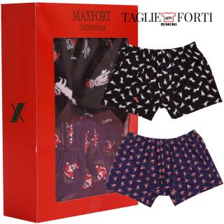 Maxfort Men's plus size elastic cotton 2 underwear boxer. Article 250 fantasy