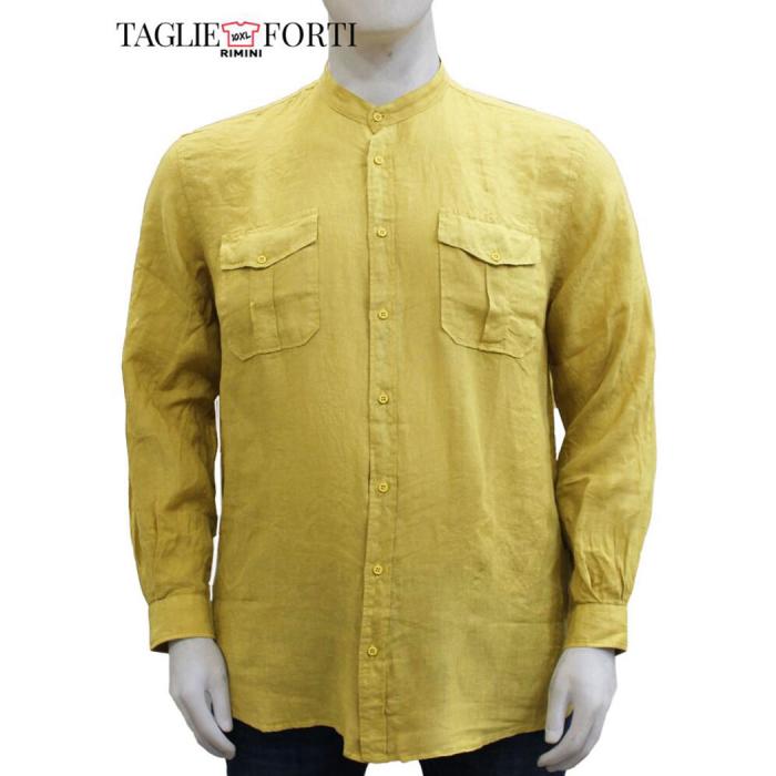 Maxfort men's long sleeve plus size shirt article lerici yellow