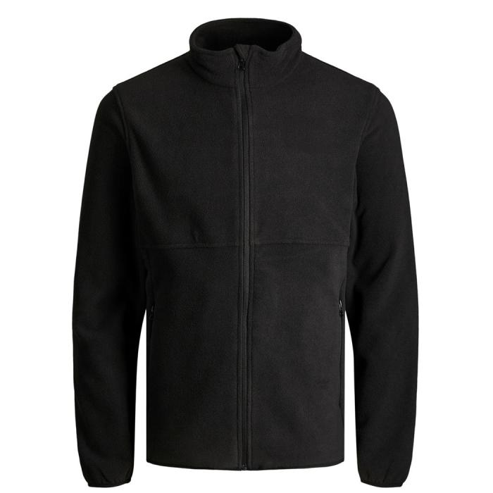 Jack & Jones zip men jacket plus size. article 12245800 black