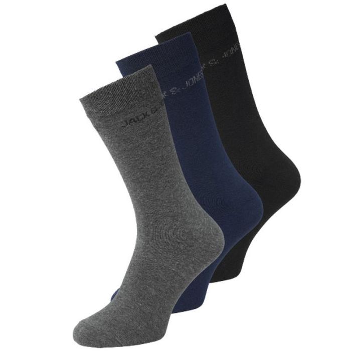 Jack & Jones tris men's socks plus size man article 12198331 blue, gray, black