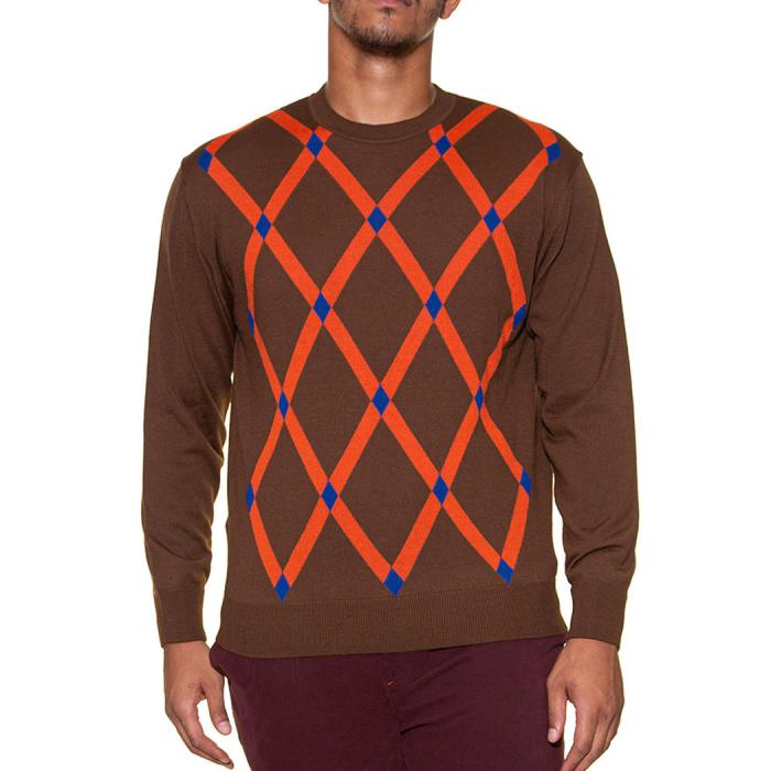 Maxfort. Sweater men's plus size article 23011 brown