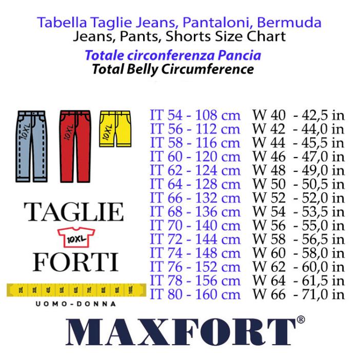 Maxfort Short man outsize trousers item Arca jeans - photo 4