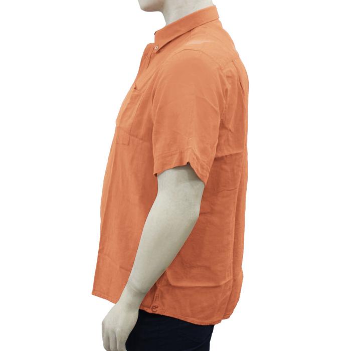 Maxfort shirt man short sleeve plus size  1262 orange - photo 1