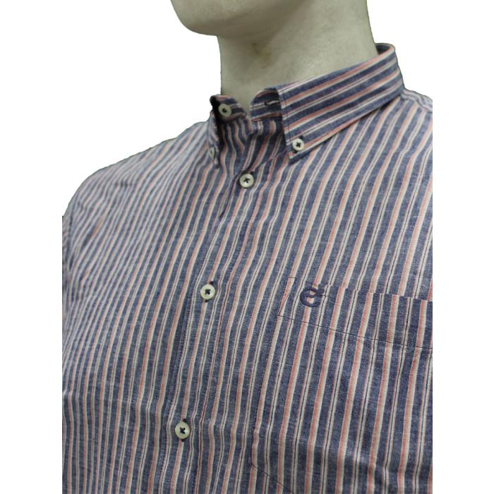 Maxfort Easy men's cotton-linen plus size shirt 2270 pink - photo 1