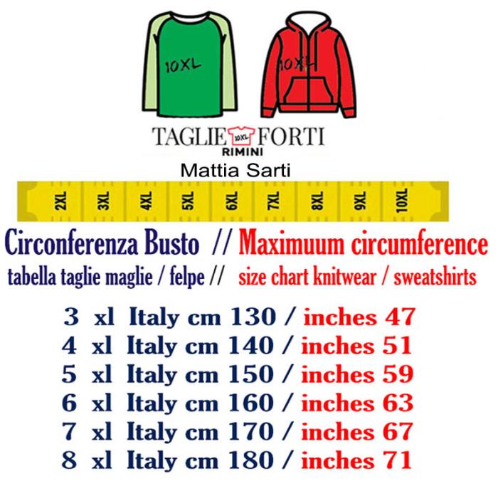 Mattia Sarti men's plus size crewneck sweater article 540 - photo 4