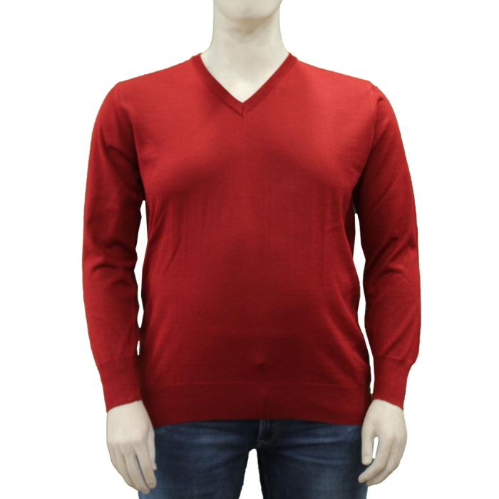 Mattia Sarti men's plus size wool blend pullover sweater article 540 - photo 1