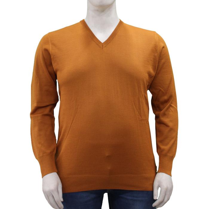 Mattia Sarti men's plus size wool blend pullover sweater article 540 - photo 2