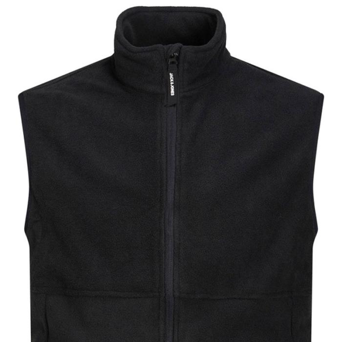 Jack & Jones men's plus size fleece vest 12245799 black - photo 1