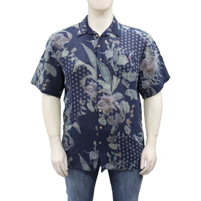 Maxfort Easy shirt man short sleeve plus size 2077 blue