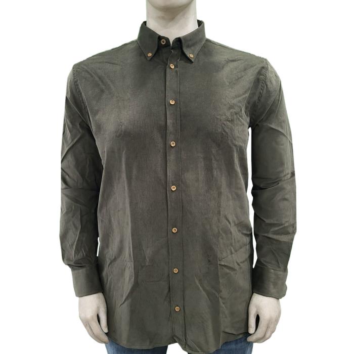 Maxfort men's plus size velvet shirt art. Ampezzo green - photo 1