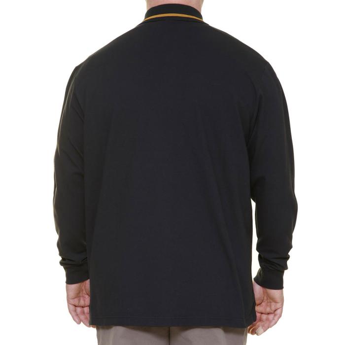 Maxfort men's plus size cotton polo shirt article 24094 black - photo 3