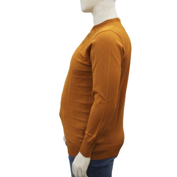 Mattia Sarti men's plus size crewneck sweater article VS21 orange - photo 1