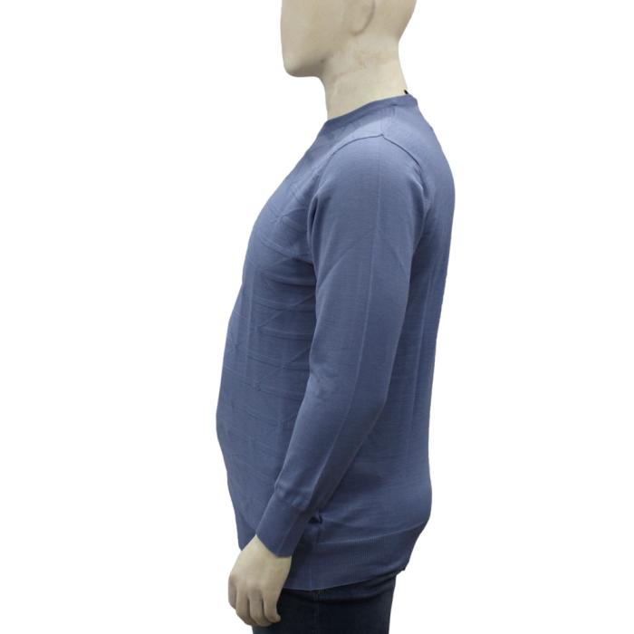 Mattia Sarti men's plus size crewneck sweater article VS21 light blue - photo 1