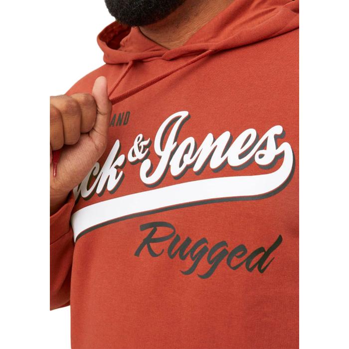 men's PLUS SIZE hooded sweatshirt cotton fleece from 3xl to 8xl Jack & Jones - photo 2