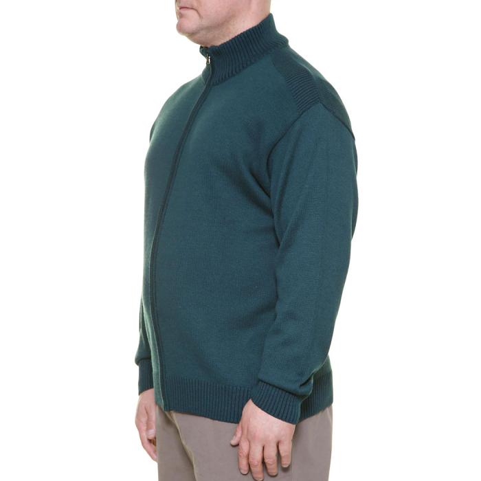 Maxfort wool cardigan jacket plus size men article 24056 green - photo 3